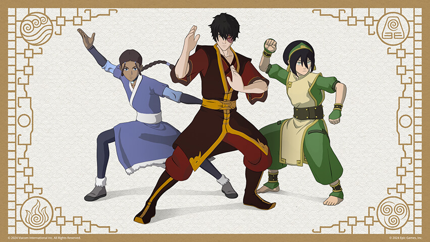 Fortnite Toph Beifong Zuko And Katara | Epic Games