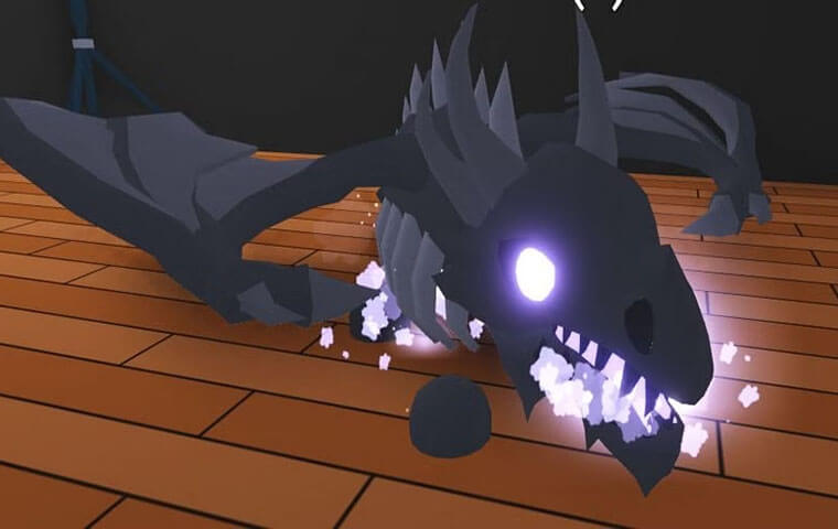 The rare and really expensive Shadow Dragon from Adopt Me! (Source: DreamCraft)
