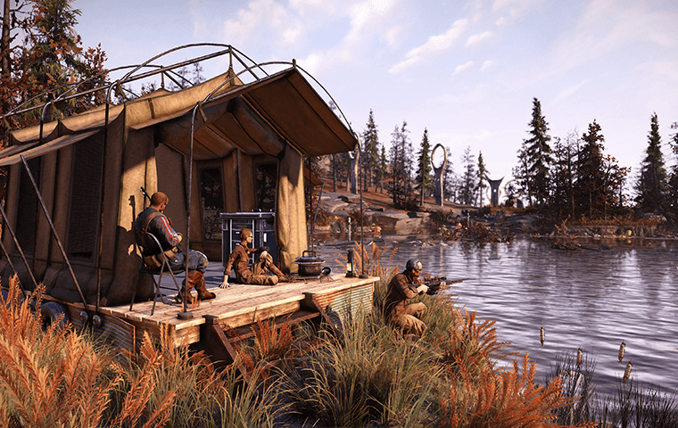 Fallout 76 Fishing and Camping