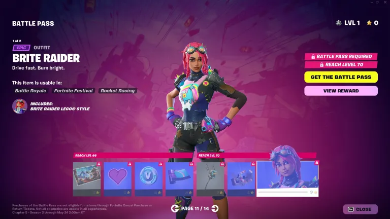 Brite Raider - Fortnite Skin | Source: Epic Games