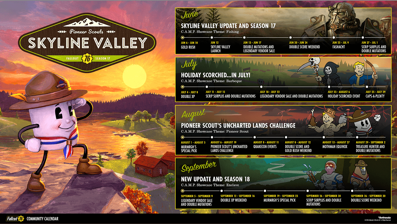 Fallout 76 Season 17 Calendar